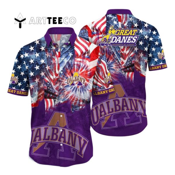Albany Great Danes Marching Band Bloom Gift For Fans Hawaiian Shirt 1