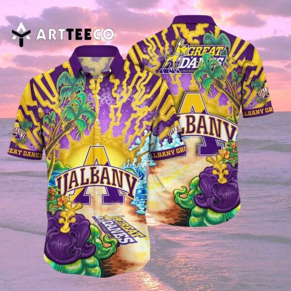 Albany Great Danes Paradise Bloom For Big Fan Hawaiian Shirt 2