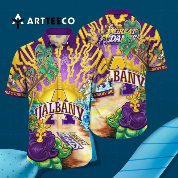 Albany Great Danes Paradise Bloom For Big Fan Hawaiian Shirt 3