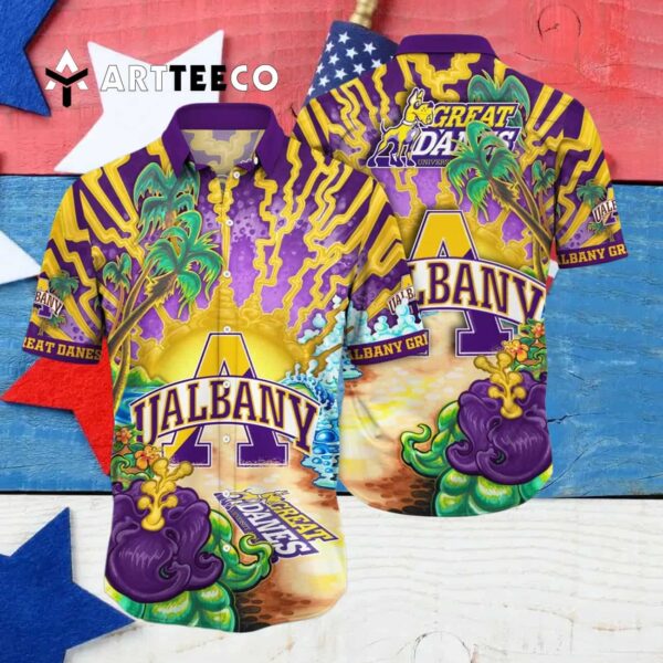 Albany Great Danes Paradise Bloom For Big Fan Hawaiian Shirt 4