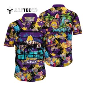 Albany Great Danes Pineapple Pattern For Big Fan Hawaiian Shirt 1