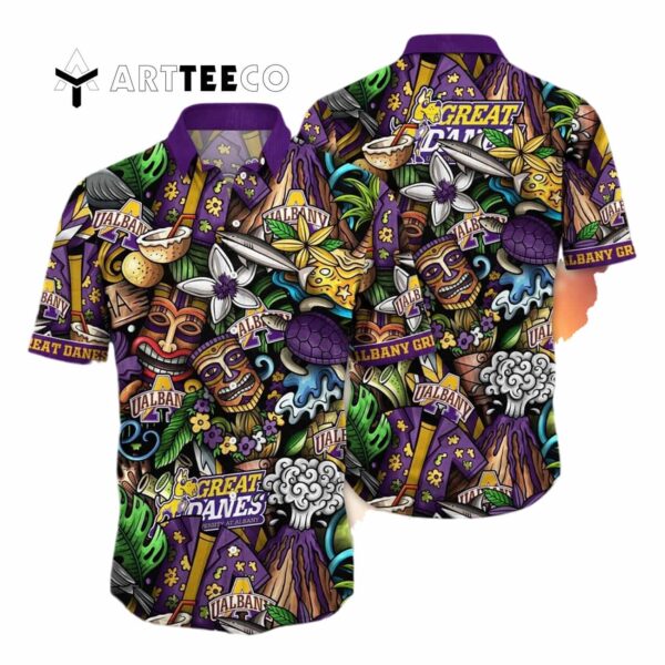 Albany Great Danes Sizzling Spirit Gift For Fans Hawaiian Shirt 1