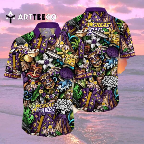Albany Great Danes Sizzling Spirit Gift For Fans Hawaiian Shirt 2