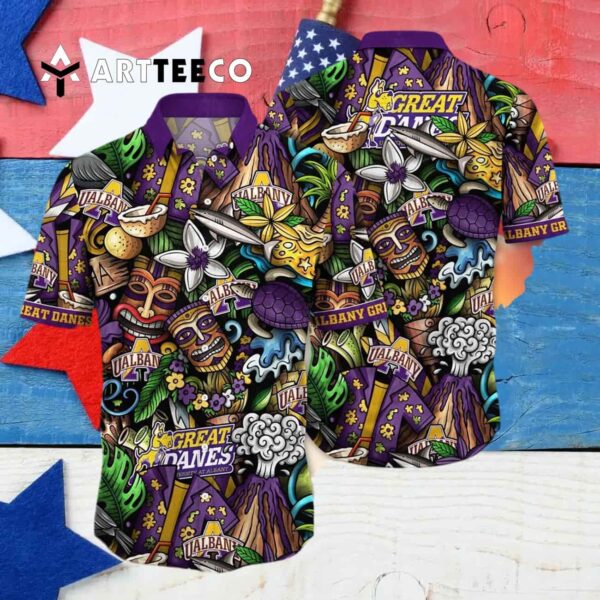 Albany Great Danes Sizzling Spirit Gift For Fans Hawaiian Shirt 4
