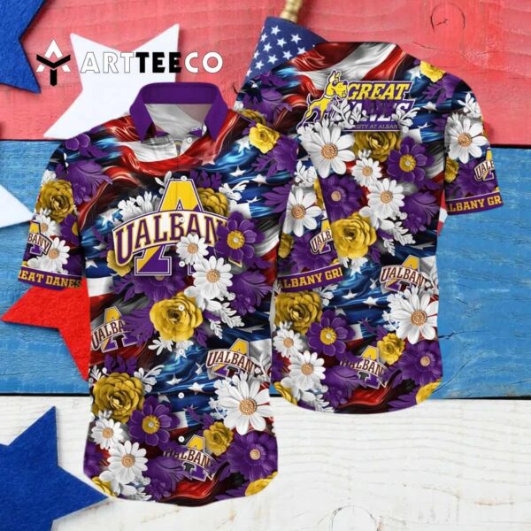 Albany Great Danes Victorious Vibes Gift For Fans Hawaiian Shirt 4
