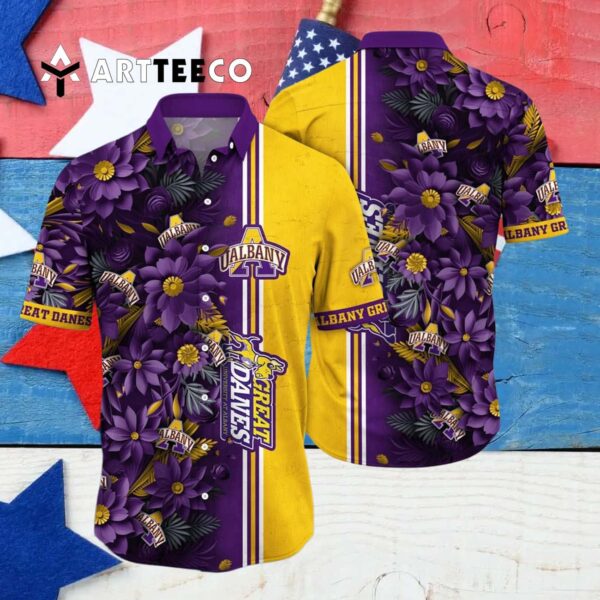 Albany Great Danes Victory Vibes Aloha Twist For Fans Hawaiian Shirt 4