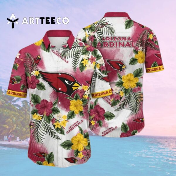 Arizona Cardinals Aloha Pattern Gift For Sport Hawaiian Shirt 2