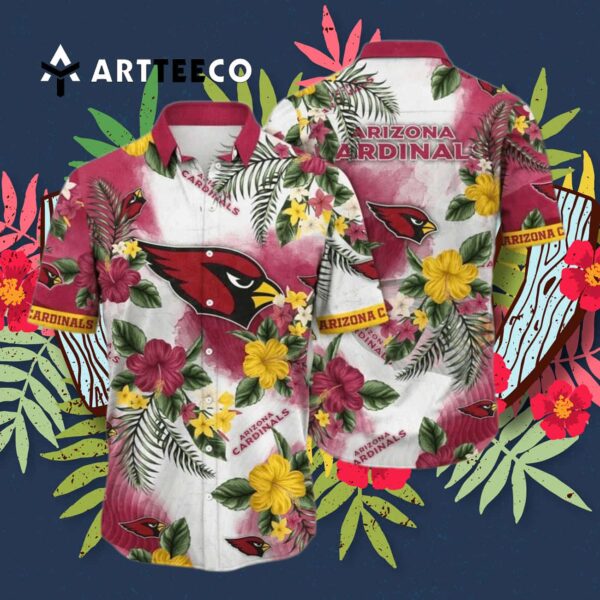 Arizona Cardinals Aloha Pattern Gift For Sport Hawaiian Shirt 3
