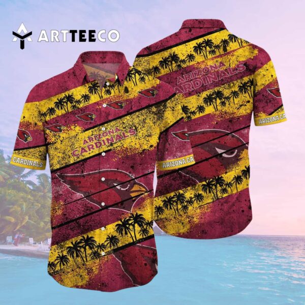Arizona Cardinals Aloha Vintage Art Hawaiian Shirt 2