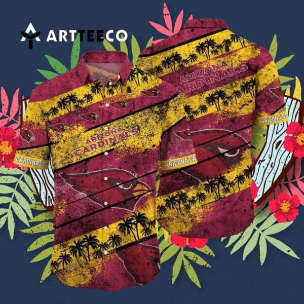 Arizona Cardinals Aloha Vintage Art Hawaiian Shirt 3