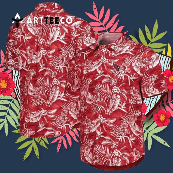 Arizona Cardinals Colorful Summer Pattern Hawaiian Shirt 3