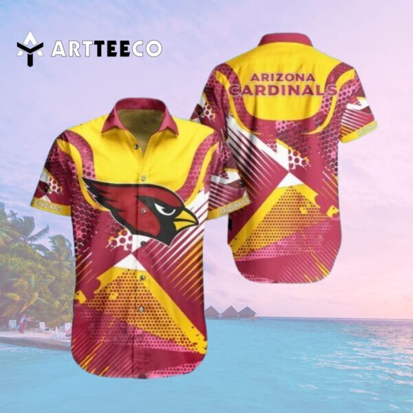 Arizona Cardinals Digital Pattern Hawaiian Shirt 2