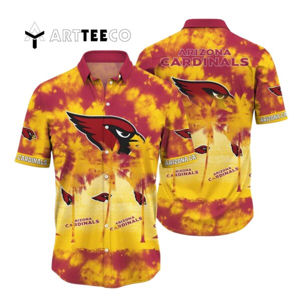 Arizona Cardinals Fire Pattern Hawaiian Shirt 1