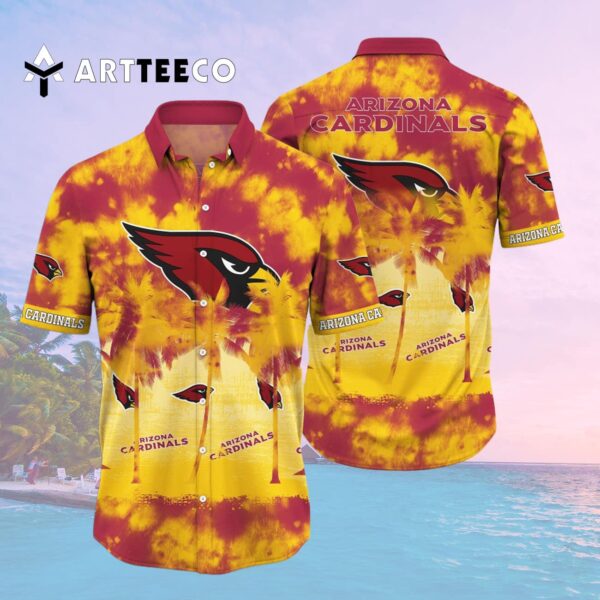 Arizona Cardinals Fire Pattern Hawaiian Shirt 2