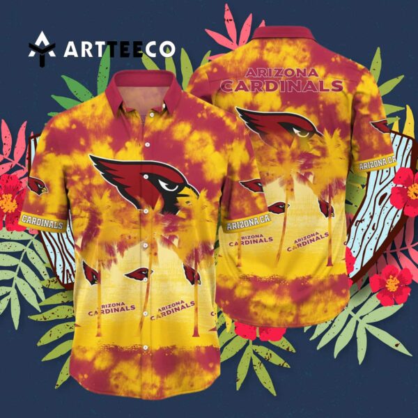 Arizona Cardinals Fire Pattern Hawaiian Shirt 3