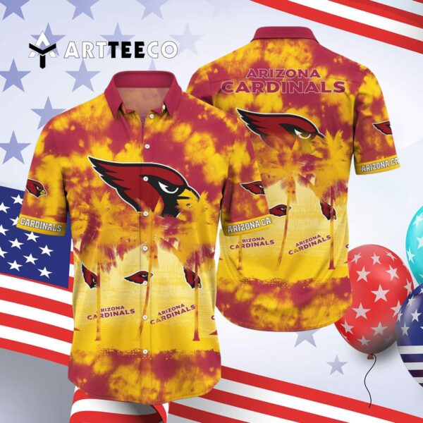 Arizona Cardinals Fire Pattern Hawaiian Shirt 4
