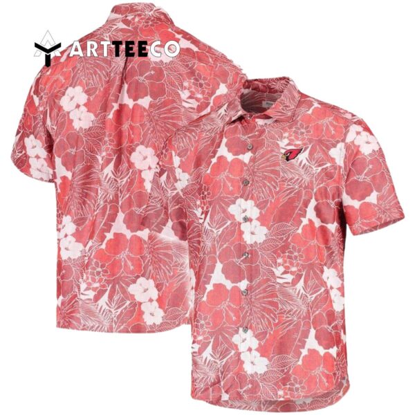 Arizona Cardinals Floral Pattern Hawaiian Shirt 1