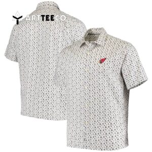 Arizona Cardinals Floral White Background Hawaiian Shirt 1