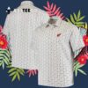 Arizona Cardinals Floral White Background Hawaiian Shirt 3