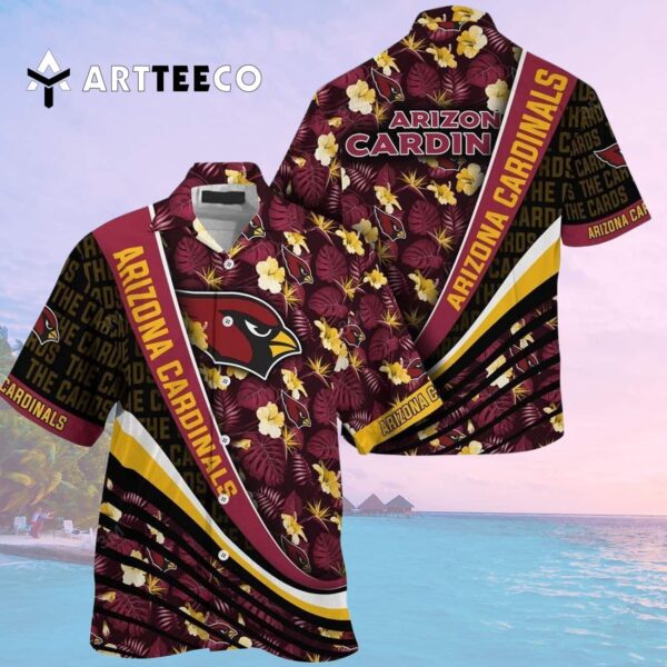 Arizona Cardinals Hibiscus Pattern Hawaiian Shirt 2