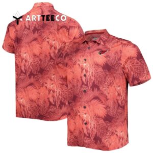 Arizona Cardinals Leaves Pattern Hawaiian Shirt 1