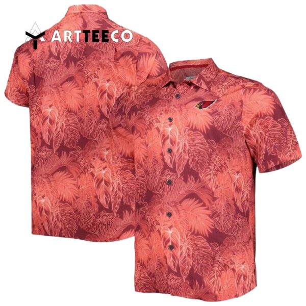 Arizona Cardinals Leaves Pattern Hawaiian Shirt 1