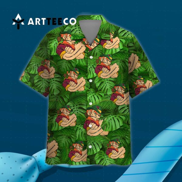 Arizona Cardinals Leprechaun St Patricks Day Hawaiian Shirt 3