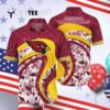 Arizona Cardinals Line Waves Pattern Summer Hawaiian Shirt 4