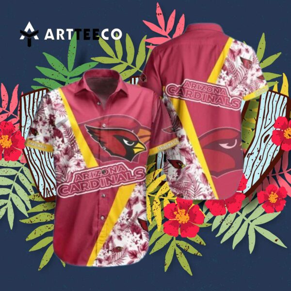 Arizona Cardinals Logo Football Hawaiian Shirt 3