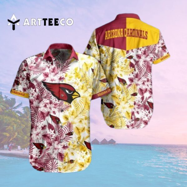 Arizona Cardinals Mix Color Hawaiian Shirt 2