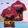 Arizona Cardinals Palm Leaves Pattern Summer Hawaiian Shirt 2