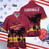 Arizona Cardinals Palm Leaves Pattern Summer Hawaiian Shirt 4
