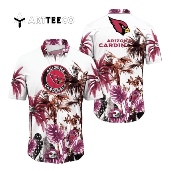 Arizona Cardinals Palm Tree Hawaiian Shirt 1