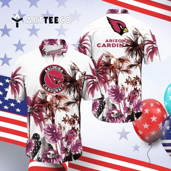 Arizona Cardinals Palm Tree Hawaiian Shirt 4