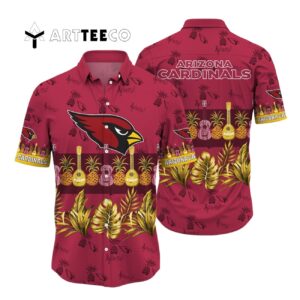 Arizona Cardinals Pineapple Pattern Hawaiian Shirt 1