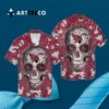 Arizona Cardinals Sugar Skull Hawaiian Shirt 3