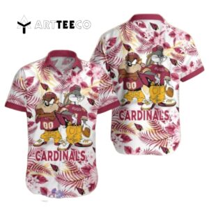 Arizona Cardinals Taz And Bugs Hawaiian Shirt 1