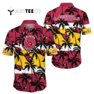 Arizona Cardinals Tree Summer Pattern Hawaiian Shirt 1