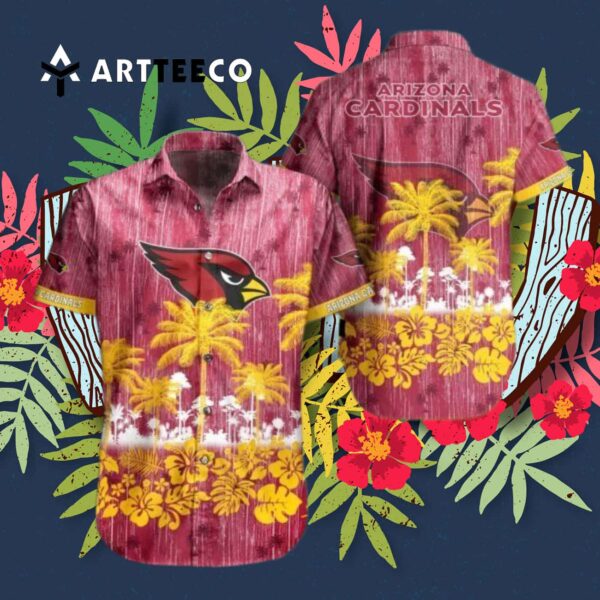 Arizona Cardinals Vintage Pattern Hawaiian Shirt 3
