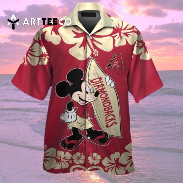 Arizona Diamondbacks Mickey Mouse Hawaiian Shirt 2