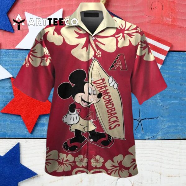 Arizona Diamondbacks Mickey Mouse Hawaiian Shirt 4