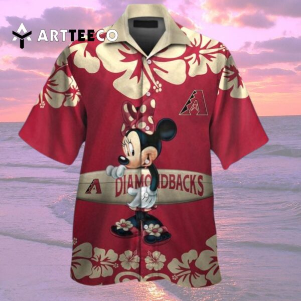 Arizona Diamondbacks Minnie Mouse Hawaiian Shirt 2