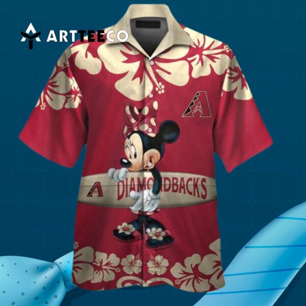 Arizona Diamondbacks Minnie Mouse Hawaiian Shirt 3