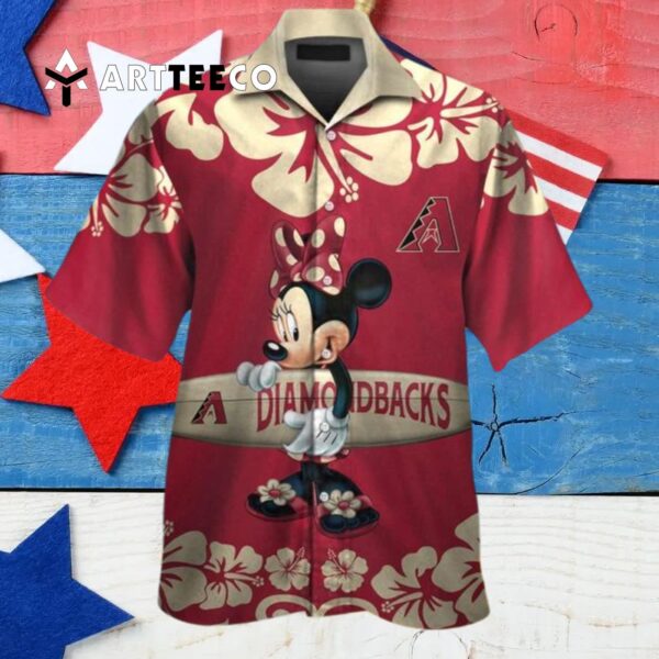 Arizona Diamondbacks Minnie Mouse Hawaiian Shirt 4