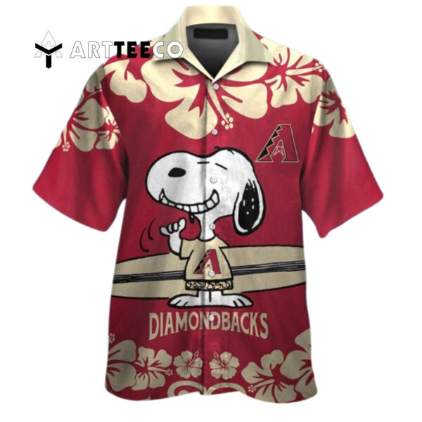 Arizona Diamondbacks Snoopy Hawaiian Shirt 1