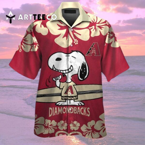 Arizona Diamondbacks Snoopy Hawaiian Shirt 2