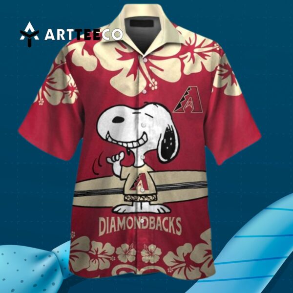 Arizona Diamondbacks Snoopy Hawaiian Shirt 3