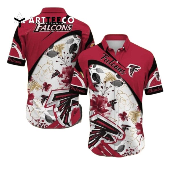 Atlanta Falcons Beach Aloha Pattern Hawaiian Shirt 1