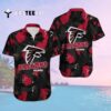 Atlanta Falcons Black Aloha Pattern Hawaiian Shirt 2
