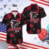 Atlanta Falcons Black Aloha Pattern Hawaiian Shirt 4
